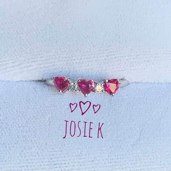 *Certified* Platinum Ruby Diamond Ring - Picture 5 of 5